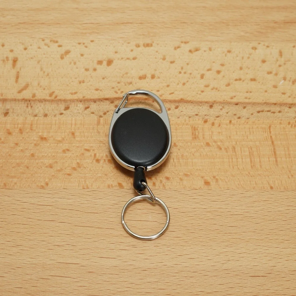 Retractable Badge‎ Reel ID Holder Lanyard Retractor for Keys Cards Name Tags